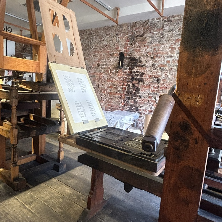 actual printing press