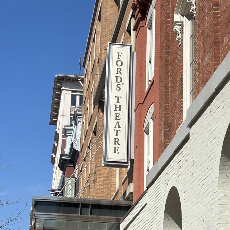 outside Ford’s Theater