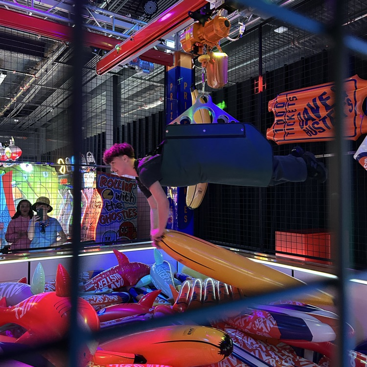 unwinding at Dave and Busters