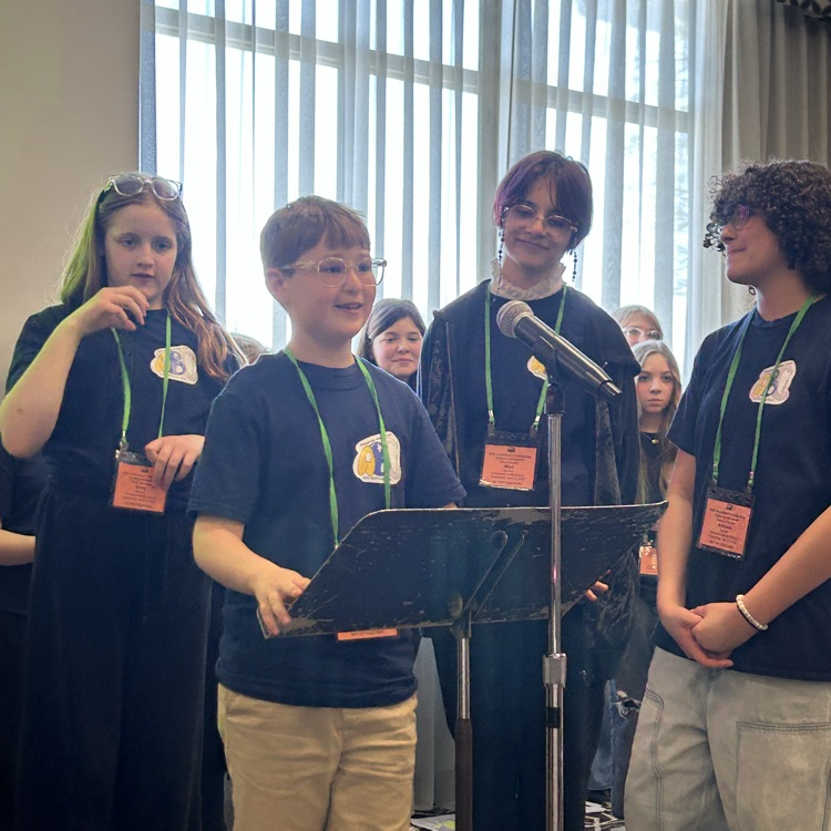 students presenting