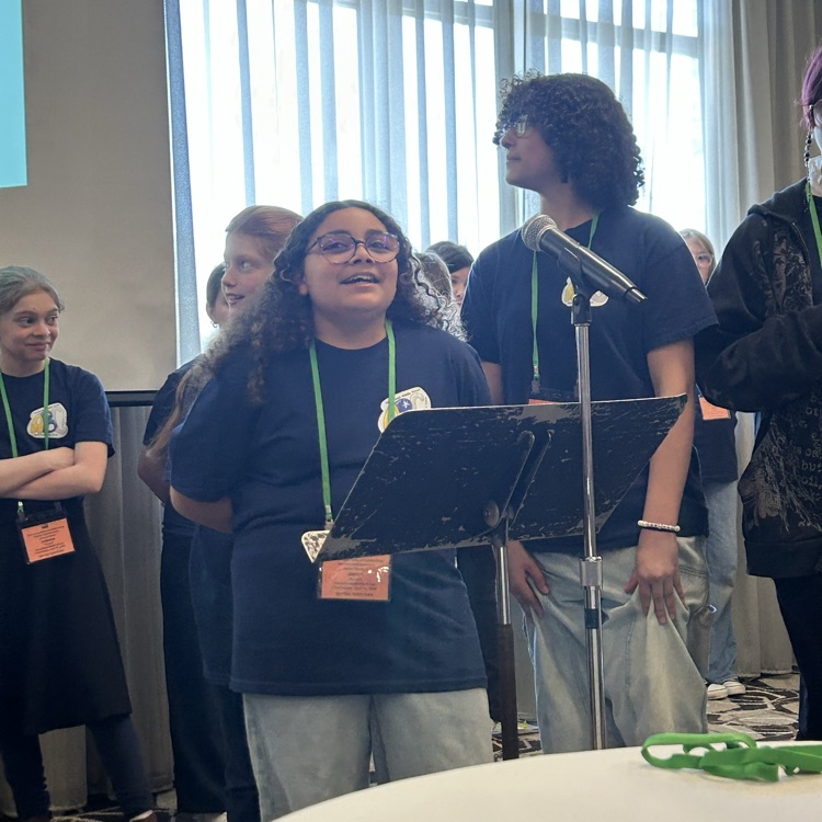 students presenting