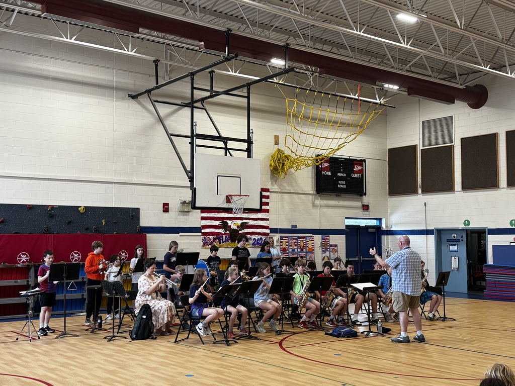 Middle School band members playing