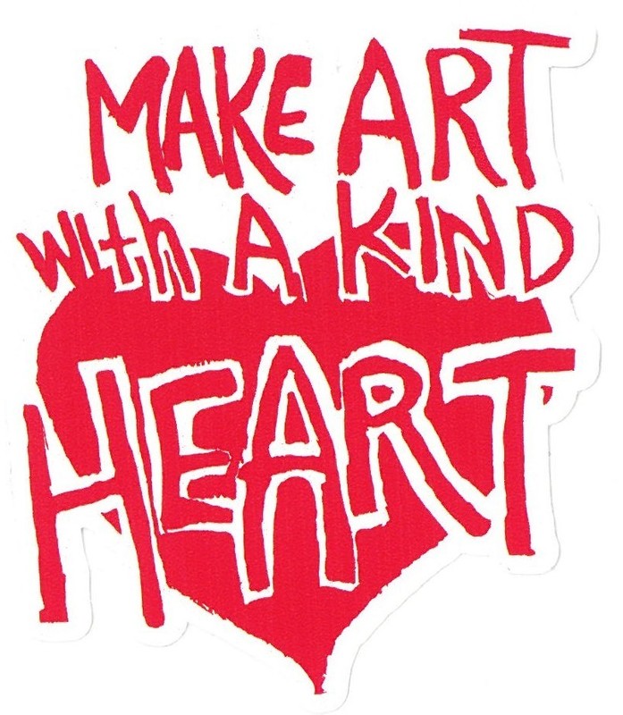 Make Art With a Kind Heart logo courtesy of Michael Terrile