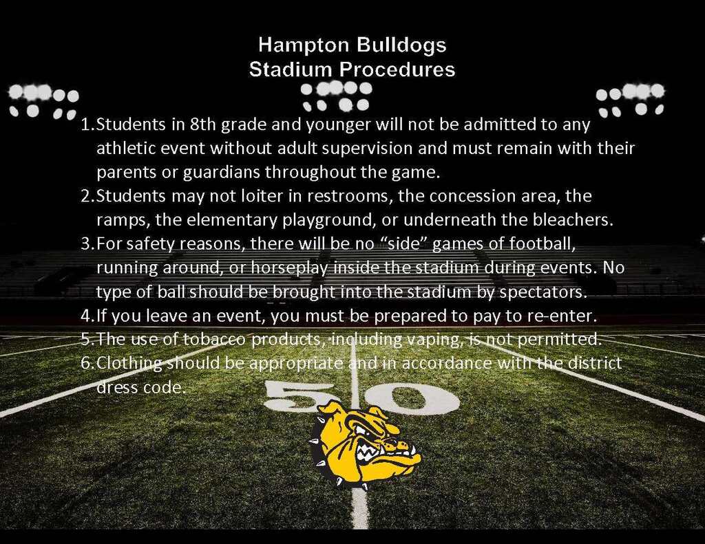 stadium rules