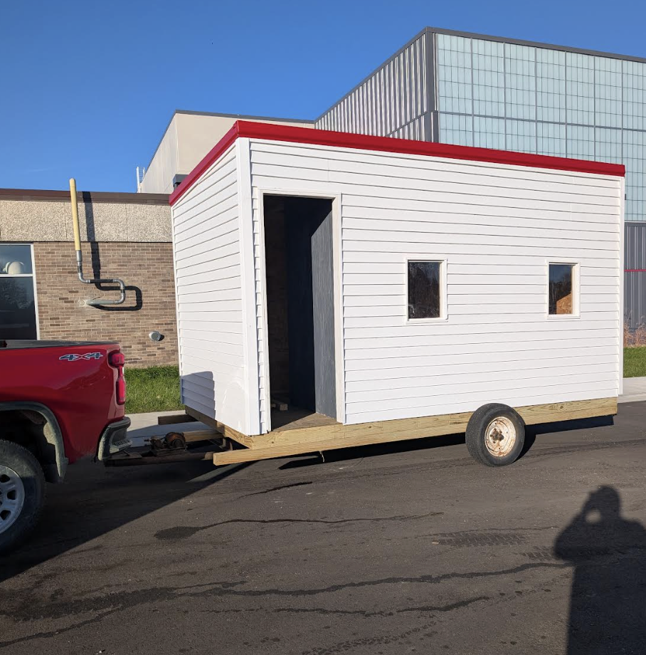 Loaded Shed on Trailer