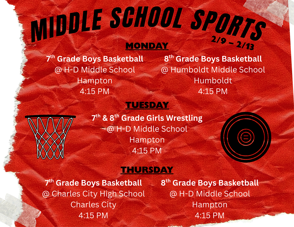 Middle School Sports 2/9-2/13