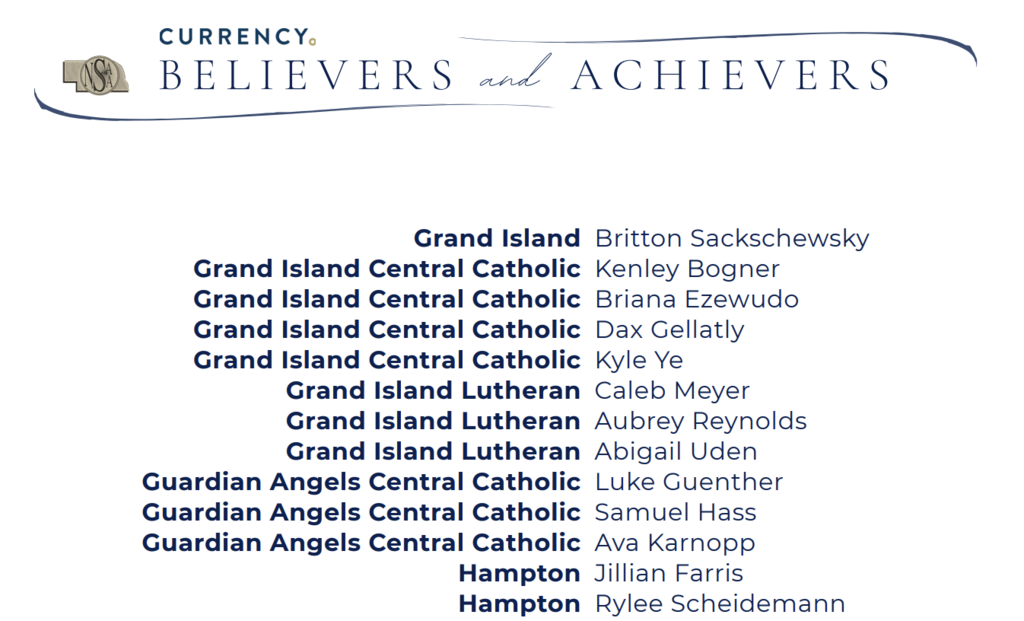 Believers and Achievers