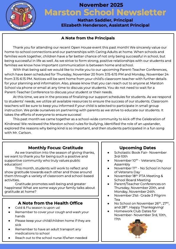 November Parent Newsletter