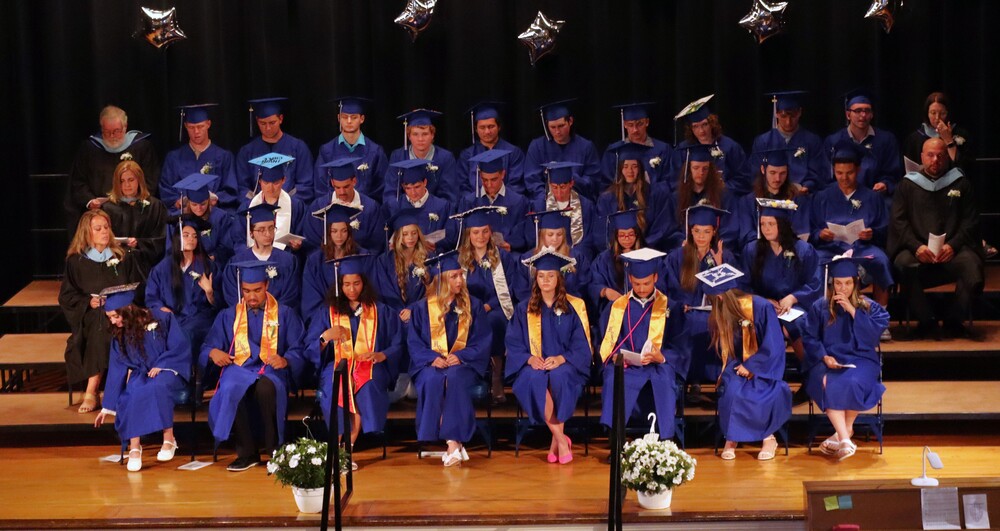 HCS Graduates Stage Photo