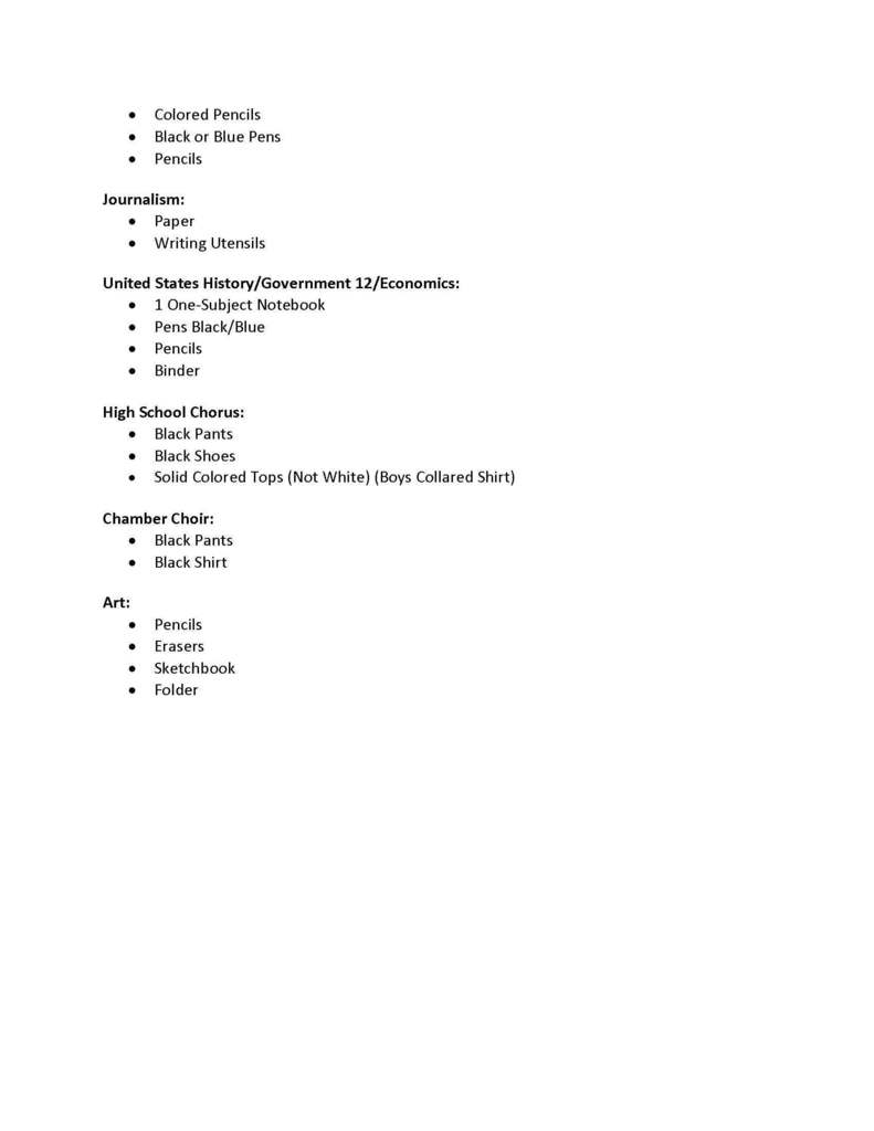MS-HS School Supply List 4