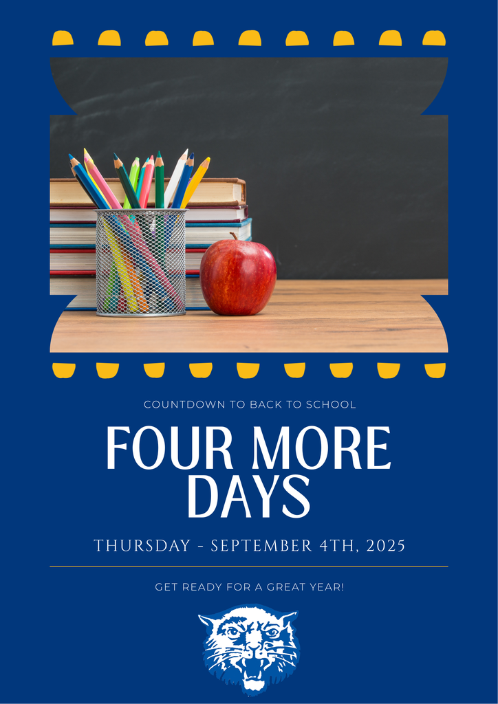 Four More Days until School graphic