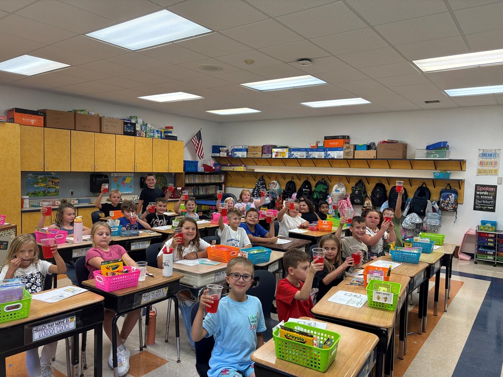 Third Graders make jitter juice