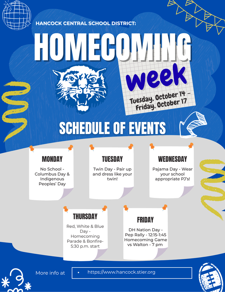 HCS Homecoming Week Flyer