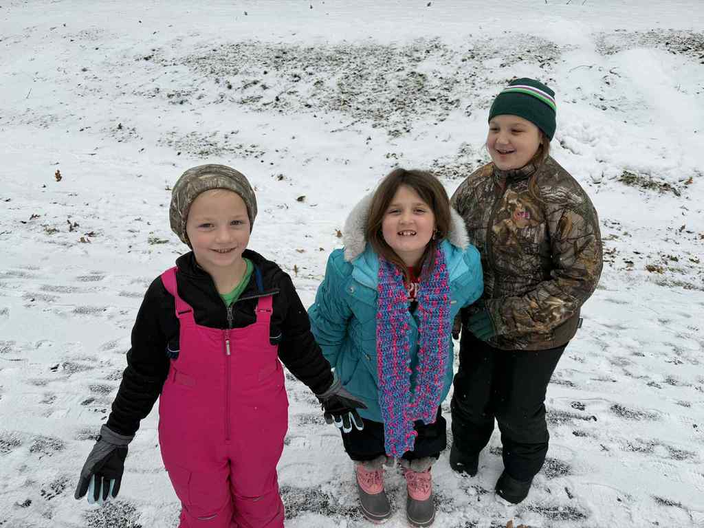 Elementary Students in the Snow 4