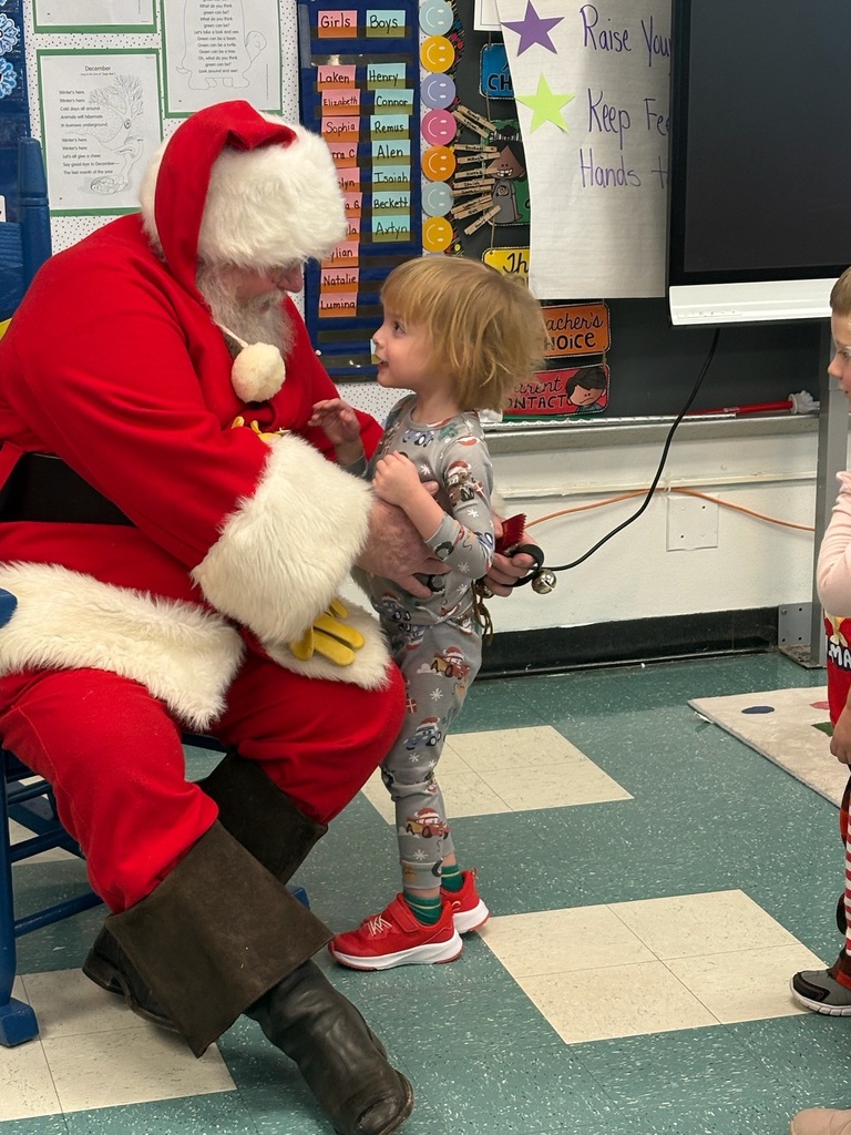 Santa visits Elementary 4