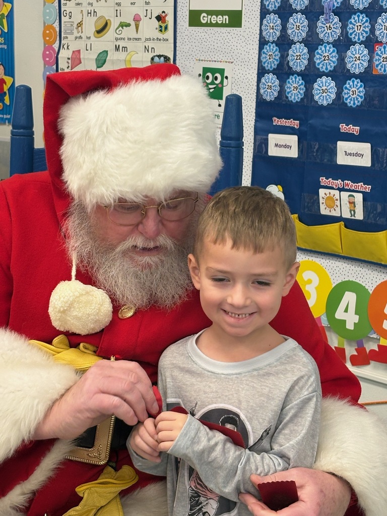 Santa visits Elementary 8
