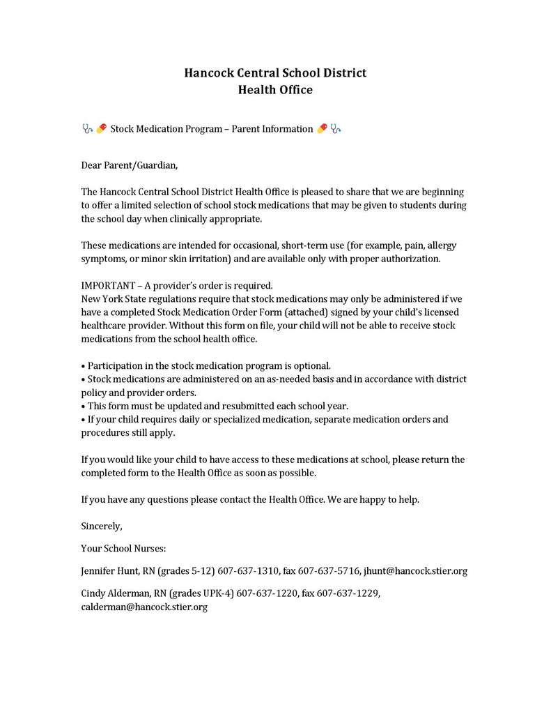 Stock Meds Cover Letter HCSD
