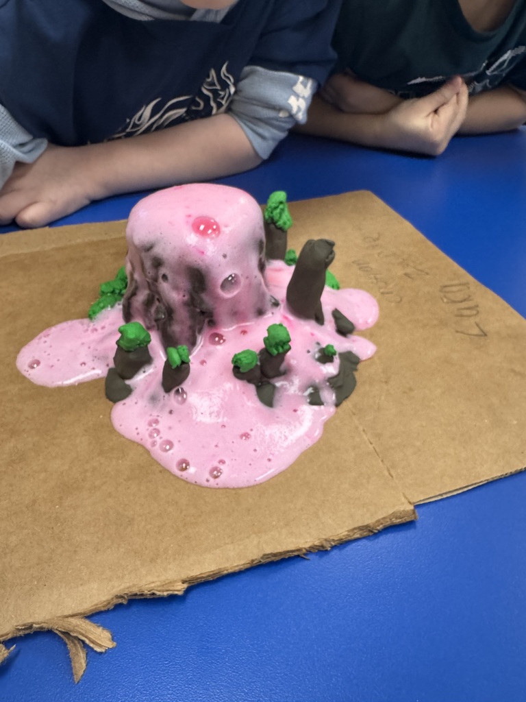 2nd Grade Volcano Experiment 4