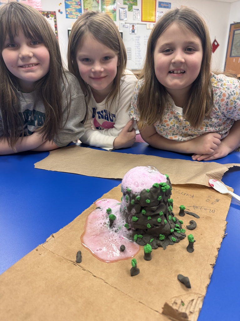 2nd Grade Volcano Experiment 2