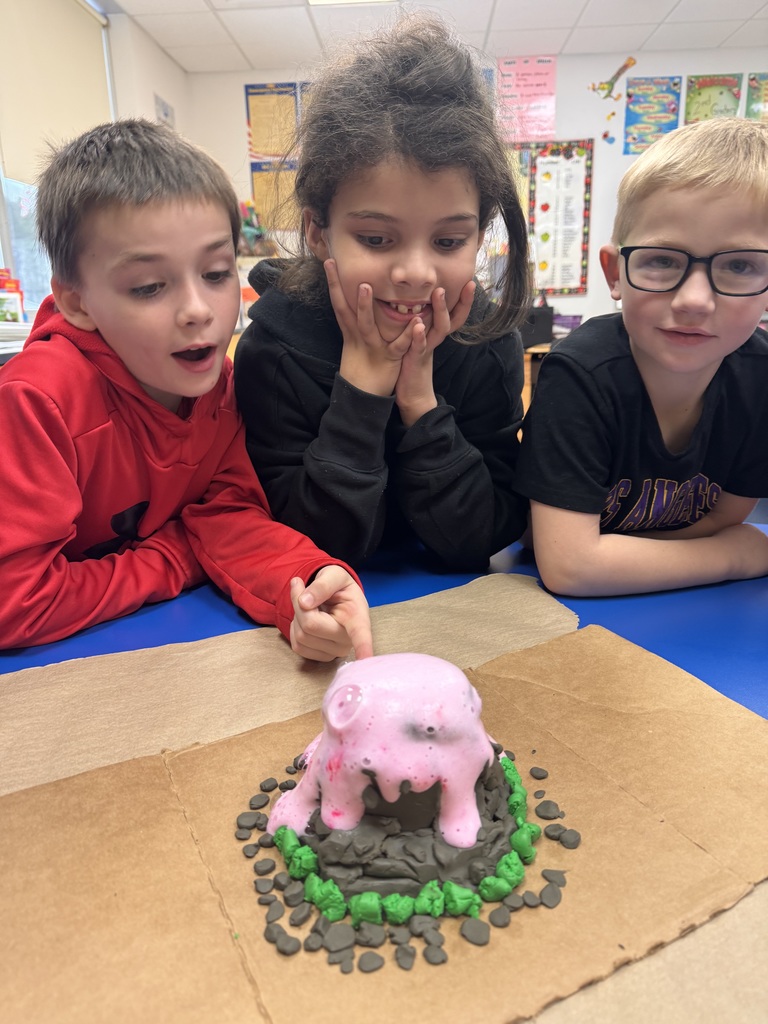 2nd Grade Volcano Experiment 1