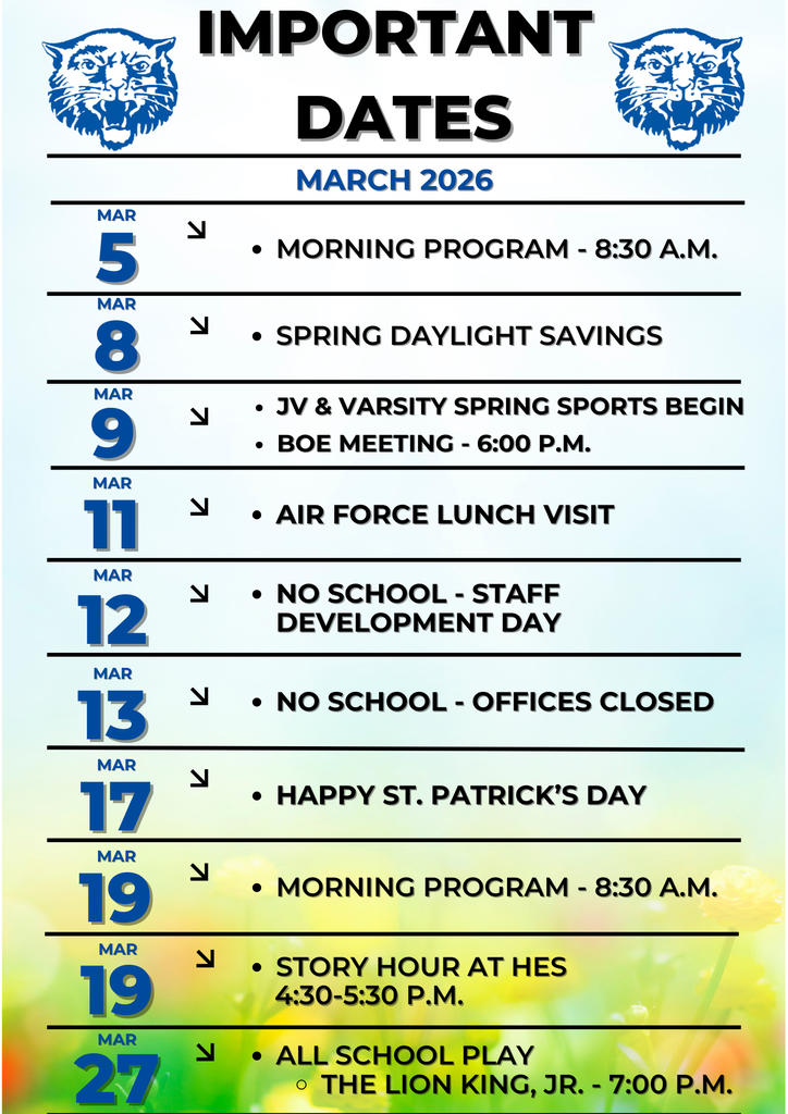 March 2026 Important Dates