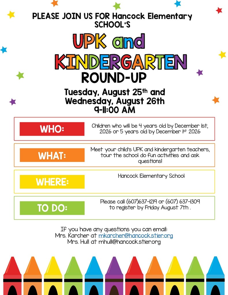 UPK and Kindergarten Round-Up Flyer