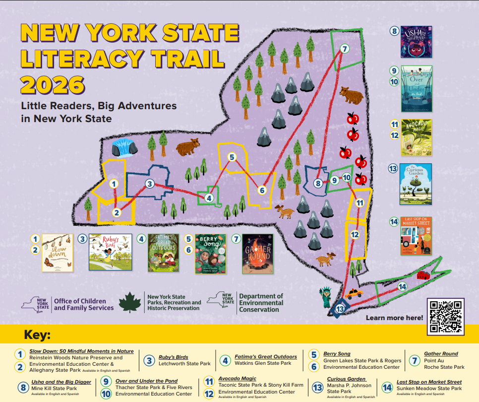 New York State Literacy Trail 2026 - Flyer
