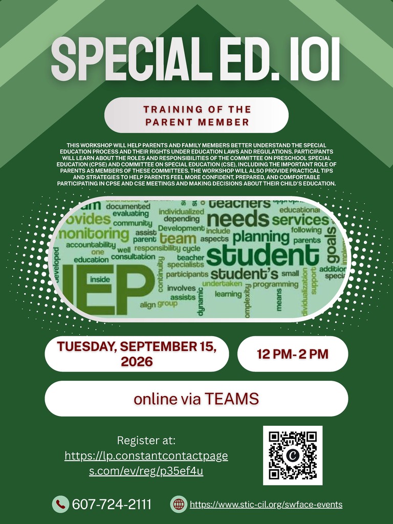 Special Ed 101 Flyer