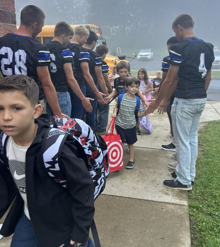 First Day - Football players at elementary - 7
