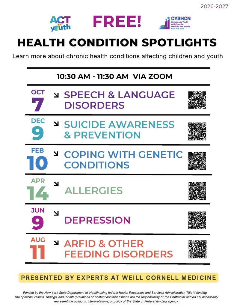 Free Health Condition Spotlights Flyer