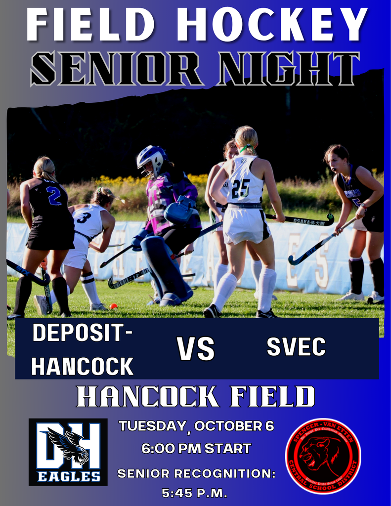 Field Hockey Senior Night Flyer