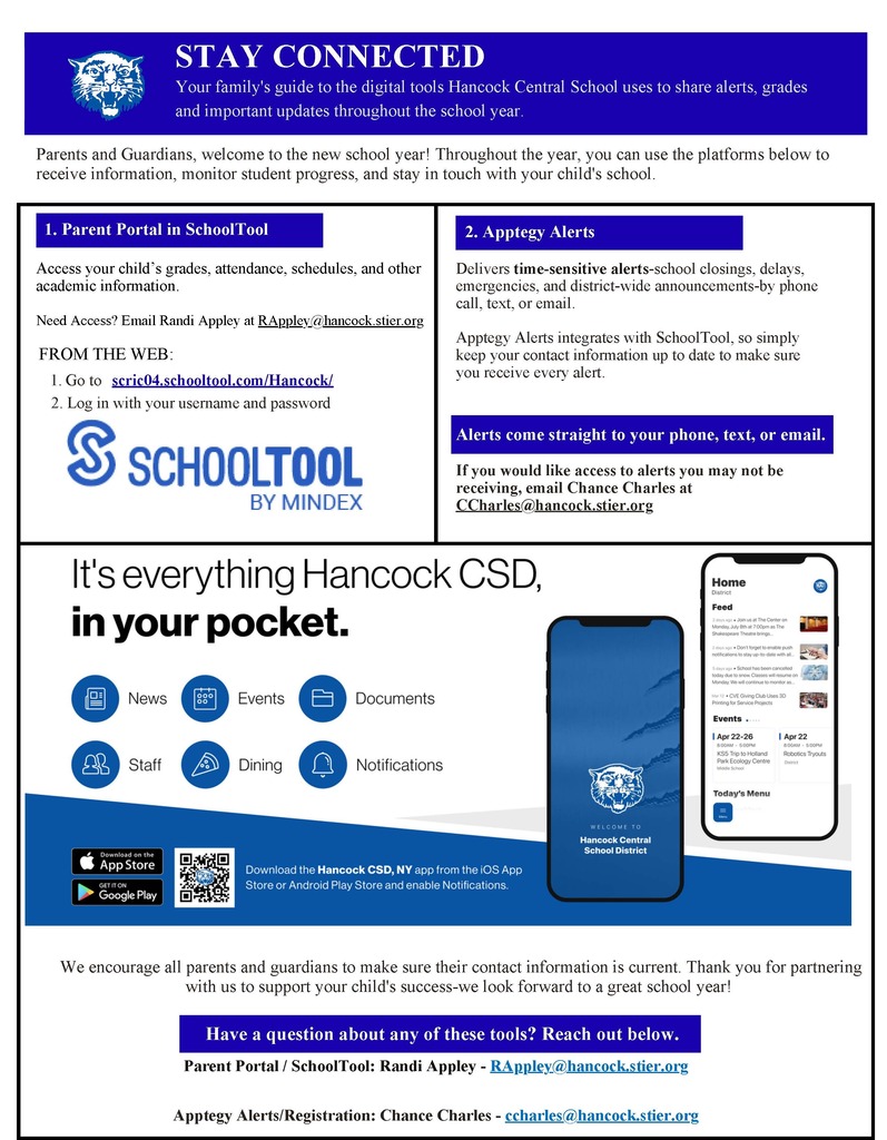 HCSD Stay Connected Graphic
