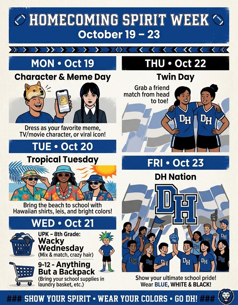 Homecoming Spirit Week Flyer