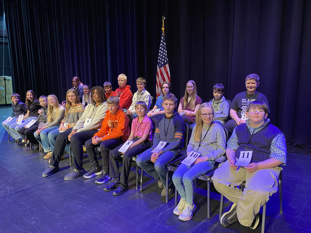 students in spelling bee