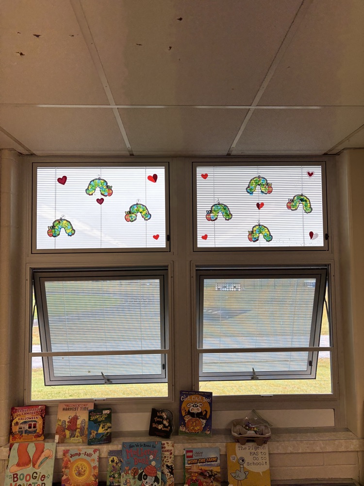 very hungry caterpillar sun catchers