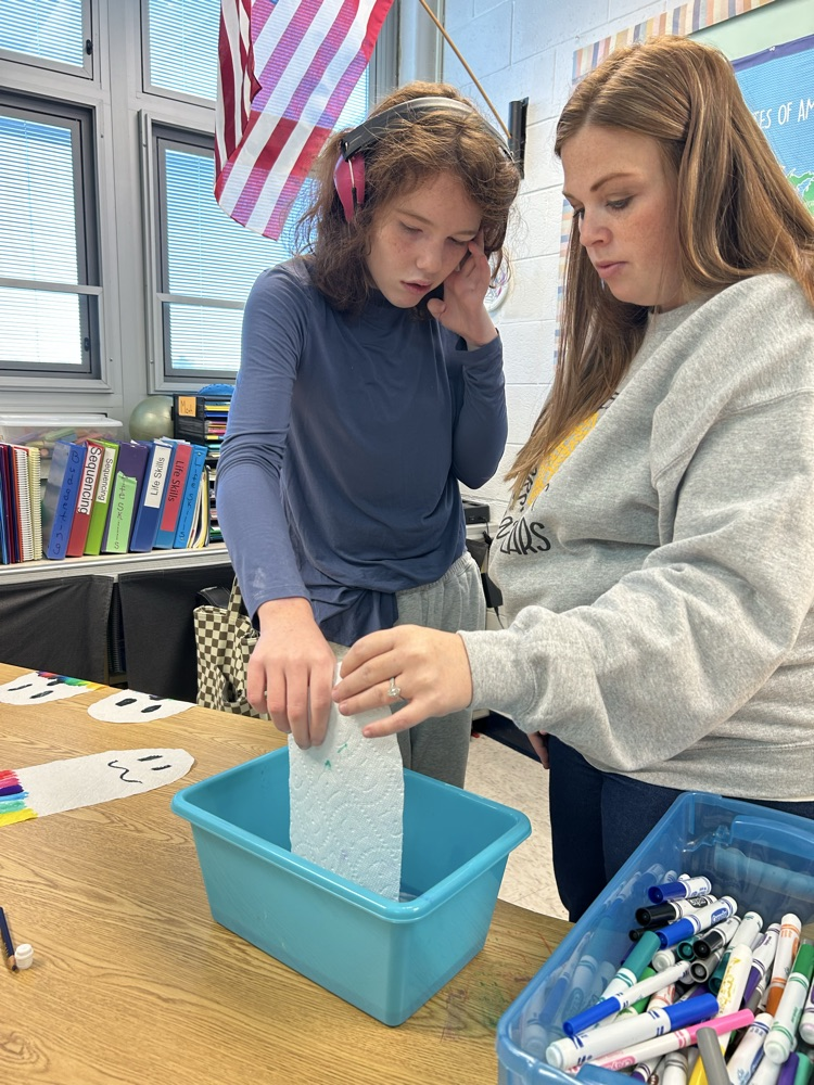 students dunking ghosts