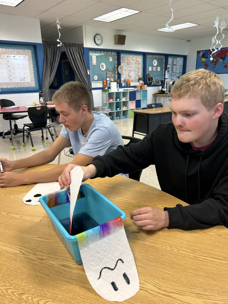 students dunking ghosts