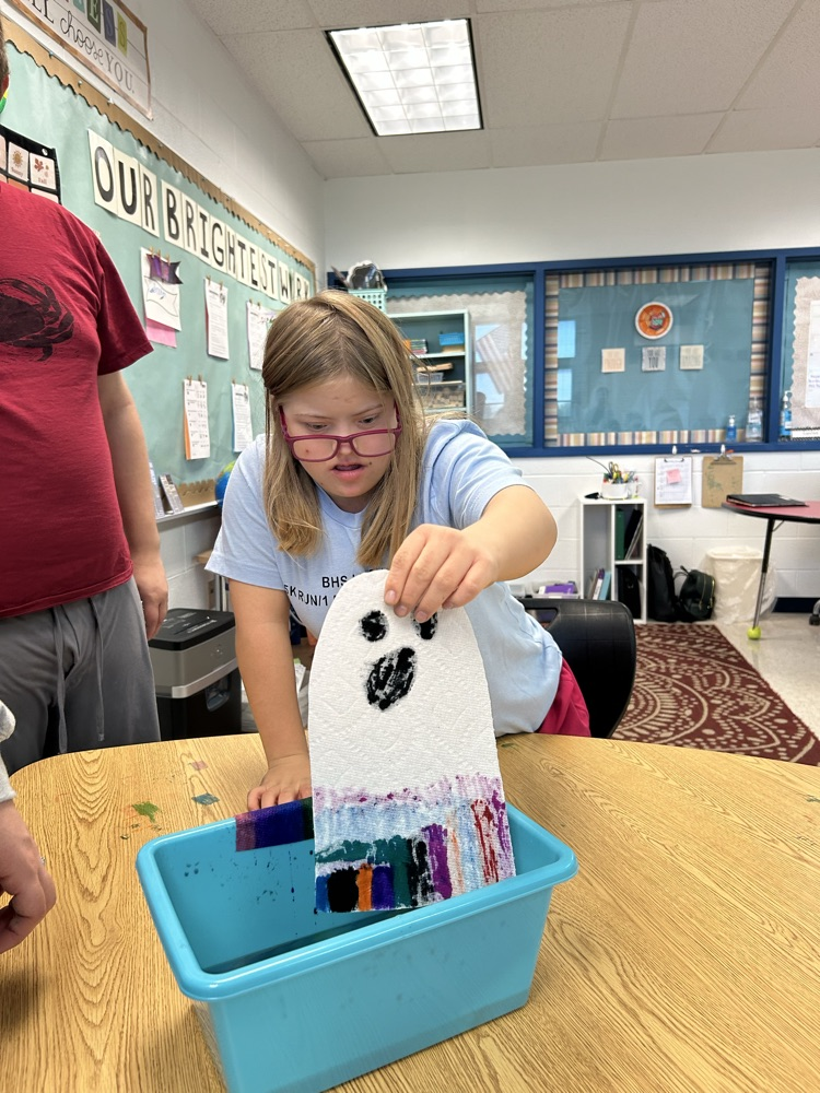 students dunking ghosts
