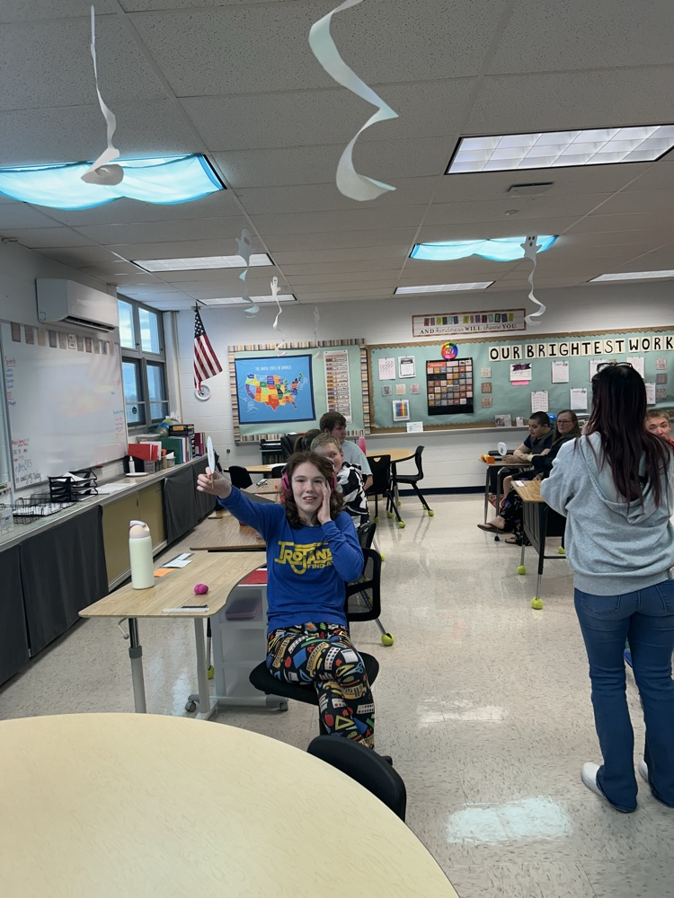 students making their germ card