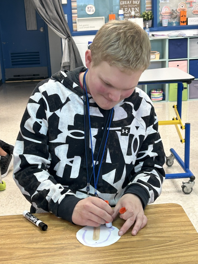 students making their germ card