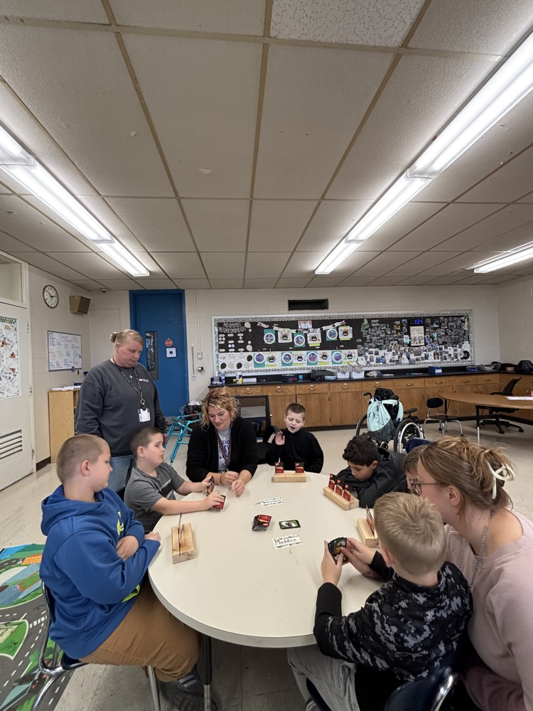 students playing games