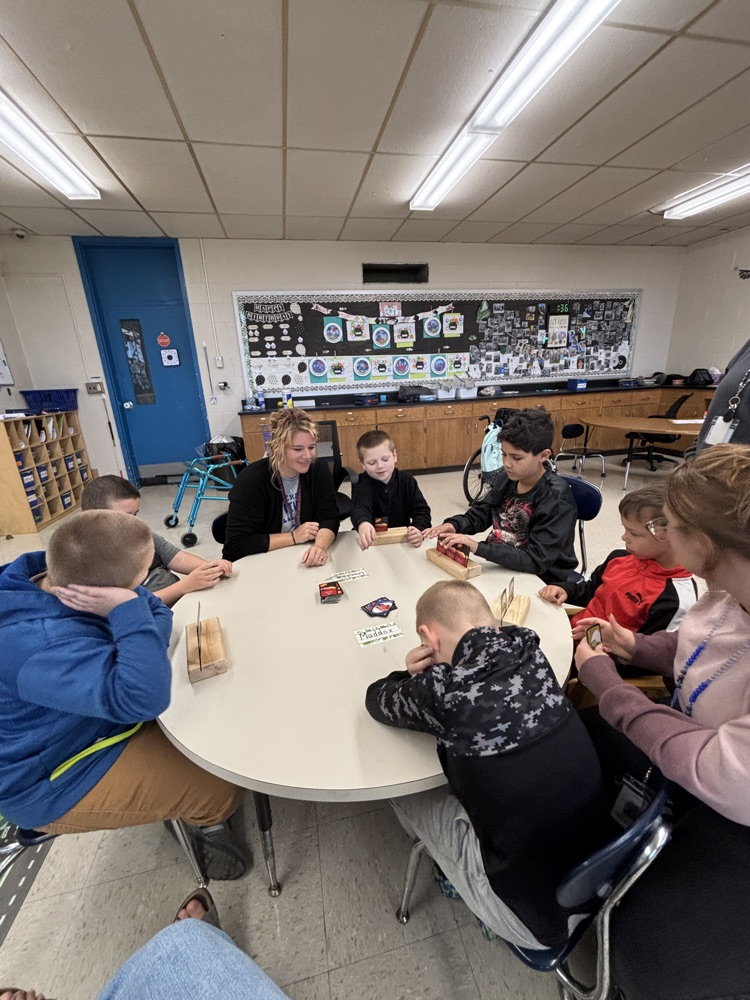 students playing games