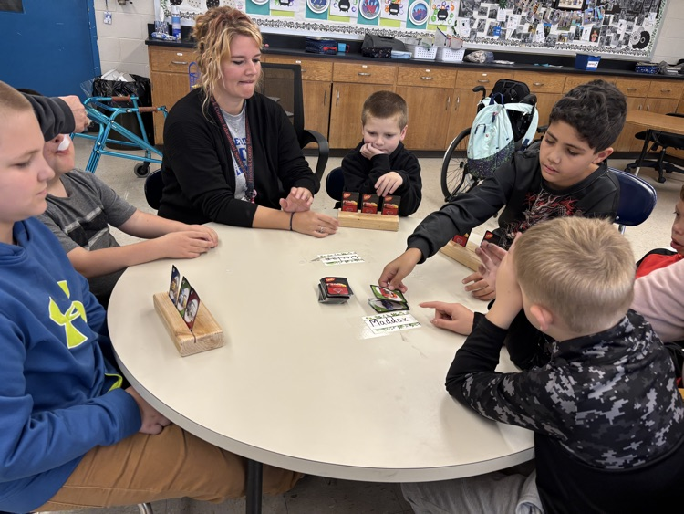 students playing games
