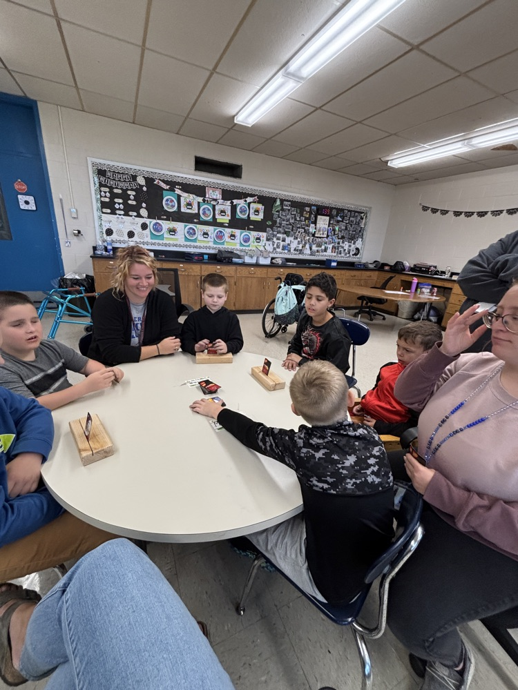 students playing games