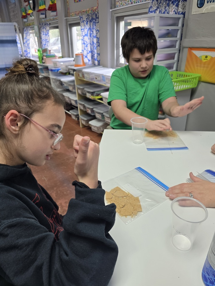 students making and eating apple pie