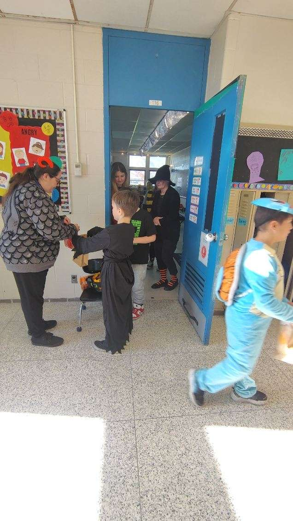 students trick or treating