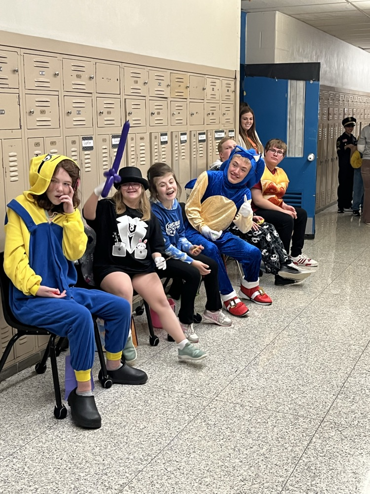 students trick or treating