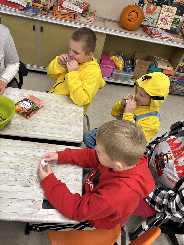 students making a snack