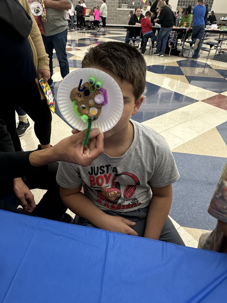 students crafting monsters with playdoh