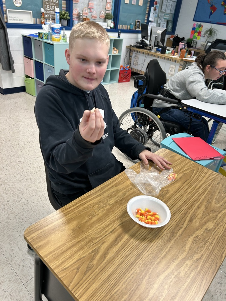 student making turkey treats